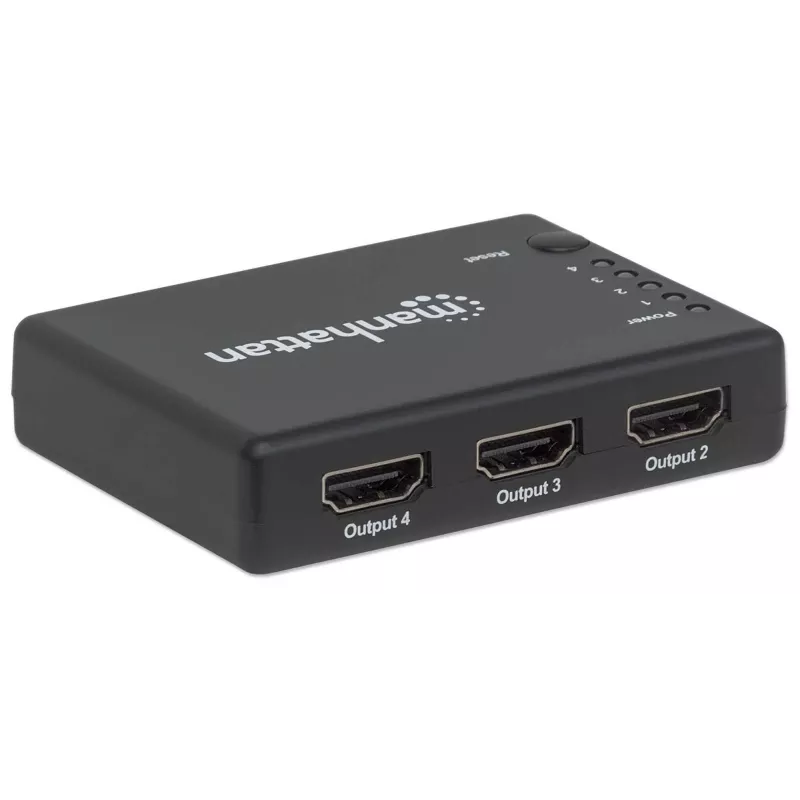 Διαχωριστής HDMI Manhattan 4 θυρών Compact
