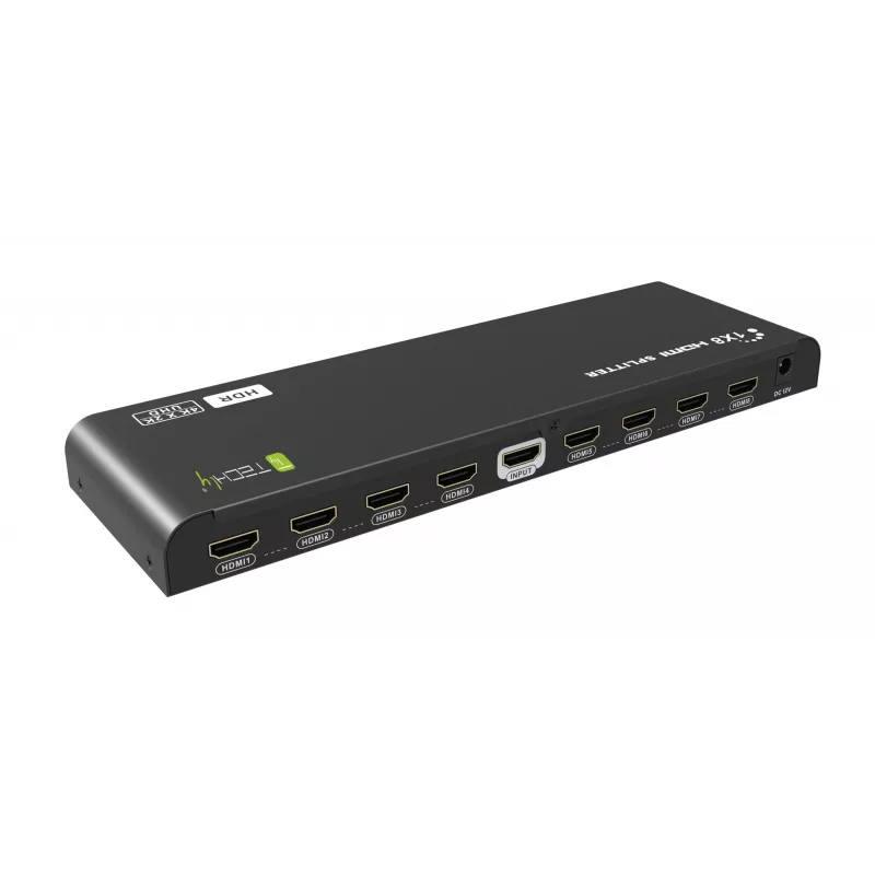 Techly IDATA HDMI2-4K8HDR Video Splitter HDMI 8x HDMI