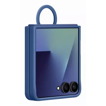 Samsung EF-PF766TNEGWW θήκη σιλικόνης με δαχτυλίδι για Galaxy Z Flip7, μπλε