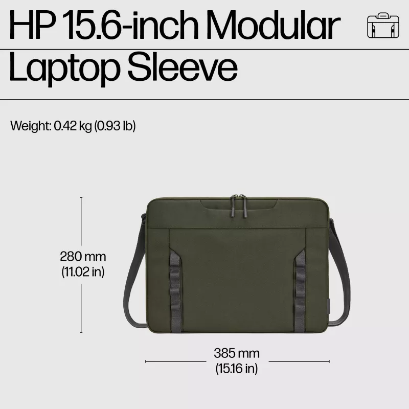 HP Θήκη laptop modular 15,6 ιντσών, Sleeve, 39,6 cm (15,6 ίντσες), 420 g