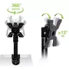 Techly ICA-LCD 500BK βάση γραφείου για οθόνη 13–30 ιντσών (76,2 cm), έως 15 kg, VESA 75x75/100x100, μαύρη