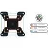Techly ICA-LCD 500BK βάση γραφείου για οθόνη 13–30 ιντσών (76,2 cm), έως 15 kg, VESA 75x75/100x100, μαύρη