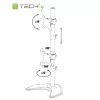 Techly ICA-LCD 2520V Βάση οθόνης / Stand 68.6 cm (27 ίντσες) Γραφείου Μαύρη