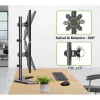 Techly ICA-LCD 2520V Βάση οθόνης / Stand 68.6 cm (27 ίντσες) Γραφείου Μαύρη