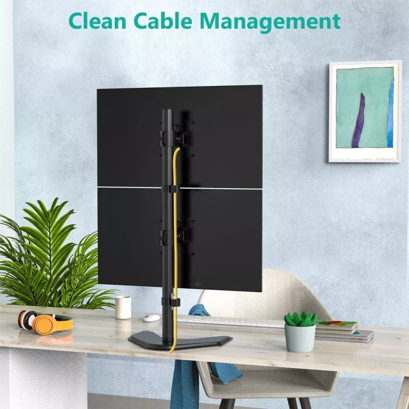 Techly ICA-LCD 2520V Βάση οθόνης / Stand 68.6 cm (27 ίντσες) Γραφείου Μαύρη