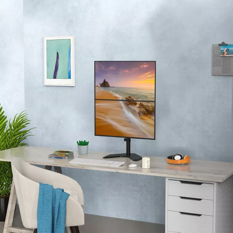 Techly ICA-LCD 2520V Βάση οθόνης / Stand 68.6 cm (27 ίντσες) Γραφείου Μαύρη