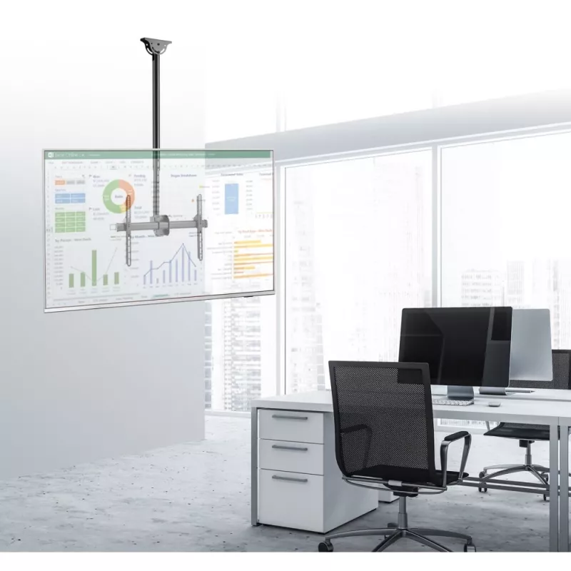 Techly 37-70 Τηλεσκοπική βάση οροφής Universal LED TV LCD Βάση ICA-CPLB 946S