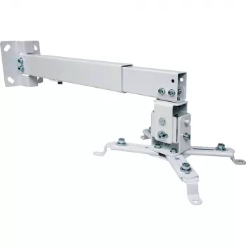 Techly ICA-PM 16 βάση οροφής προβολέα, έως 20 kg, ρυθμιζόμενη 43–65 cm, με κλίση και περιστροφή, ασημί