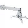 Techly ICA-PM 16 βάση οροφής προβολέα, έως 20 kg, ρυθμιζόμενη 43–65 cm, με κλίση και περιστροφή, ασημί