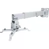 Techly ICA-PM 16 βάση οροφής προβολέα, έως 20 kg, ρυθμιζόμενη 43–65 cm, με κλίση και περιστροφή, ασημί
