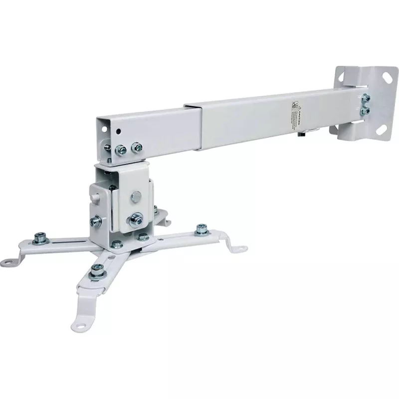 Techly ICA-PM 16 βάση οροφής προβολέα, έως 20 kg, ρυθμιζόμενη 43–65 cm, με κλίση και περιστροφή, ασημί