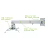 Techly ICA-PM 16 βάση οροφής προβολέα, έως 20 kg, ρυθμιζόμενη 43–65 cm, με κλίση και περιστροφή, ασημί