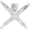 Techly ICA-PM 16 βάση οροφής προβολέα, έως 20 kg, ρυθμιζόμενη 43–65 cm, με κλίση και περιστροφή, ασημί