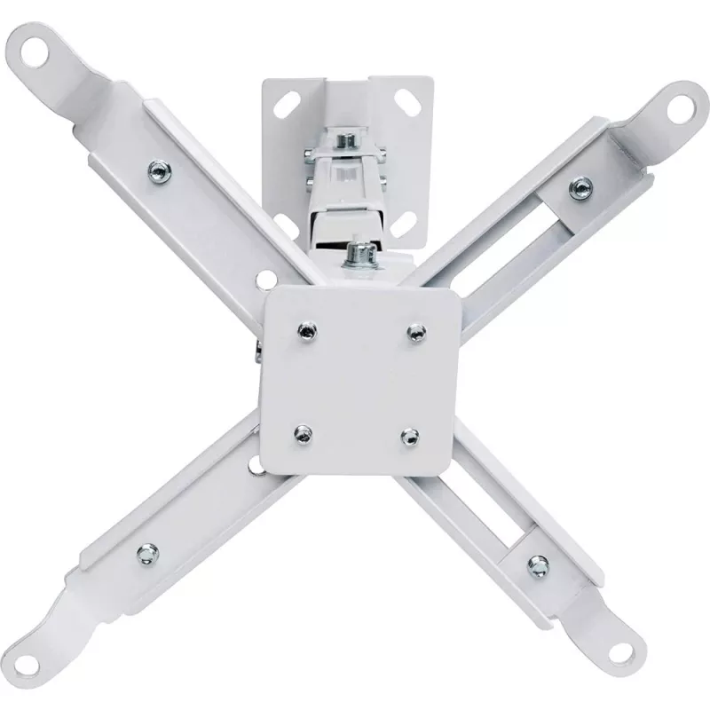 Techly ICA-PM 16 βάση οροφής προβολέα, έως 20 kg, ρυθμιζόμενη 43–65 cm, με κλίση και περιστροφή, ασημί