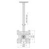 Βάση TV Techly ICACPLB906 94 cm (37 ίντσες) Μαύρη