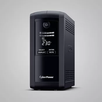 Σύστημα αδιάλειπτης παροχής ισχύος CYBERPOWER Tracer III VP1000ELCD-FR, Line-Interactive 1 kVA (550 W), 4x έξοδοι Type-E, LCD, USB, RS-232