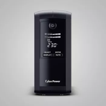 Σύστημα αδιάλειπτης παροχής ισχύος CYBERPOWER Tracer III VP1000ELCD-FR, Line-Interactive 1 kVA (550 W), 4x έξοδοι Type-E, LCD, USB, RS-232