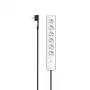 Hama P2223764 καλώδιο επέκτασης 3 m 6 πρίζες AC εσωτερικού χώρου μαύρο, λευκό