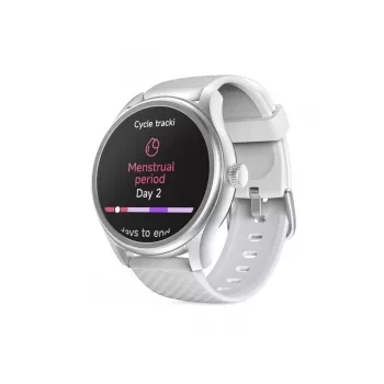 Smartwatch Hama Fit Watch 5010, οθόνη LCD 1,38 ιντσών (3,51 cm), 46 mm, καρδιακός ρυθμός, SpO2, IP68, Bluetooth, ασημί