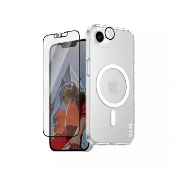 PanzerGlass CARE by ® Flagship 3-in-1 σετ iPhone 16e ανθεκτικό στις γρατσουνιές ανθεκτικό στους κραδασμούς