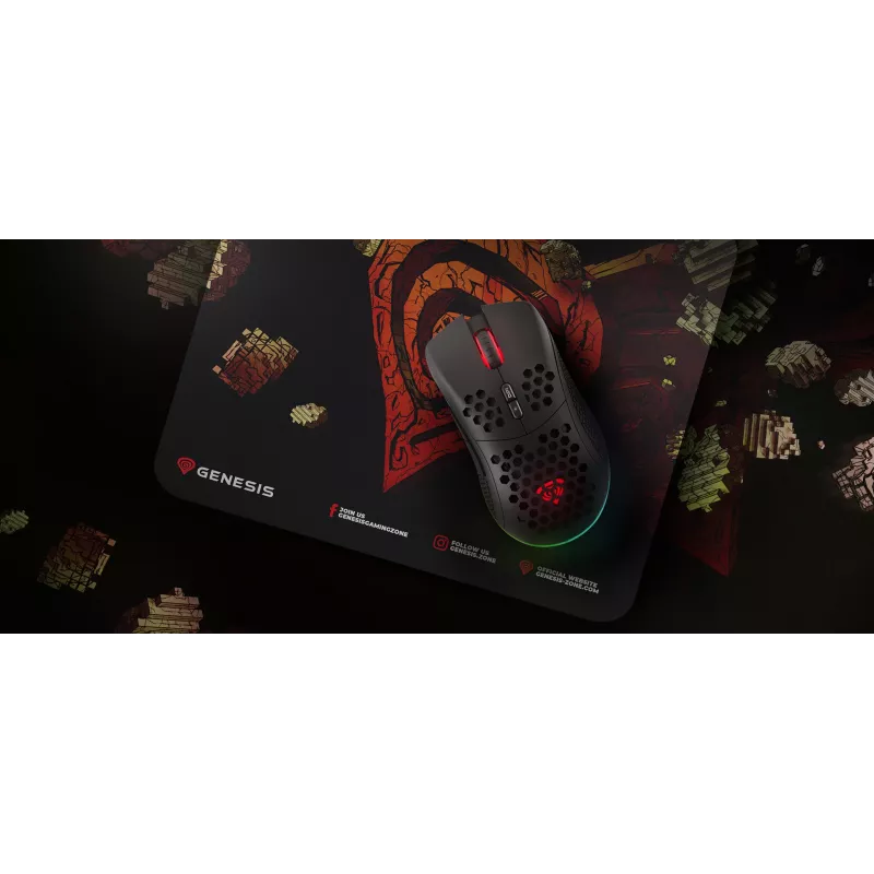 GENESIS Ancient Stone, Πολύχρωμο, Εικόνα, Ύφασμα, Καουτσούκ, Mousepad gaming