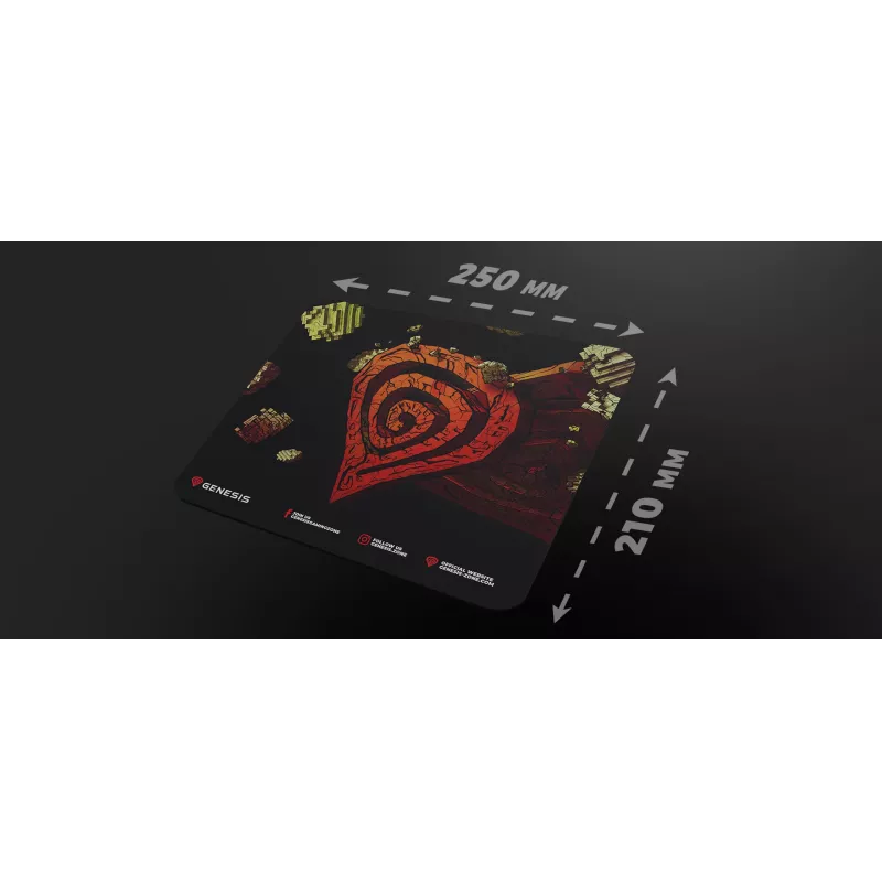 GENESIS Ancient Stone, Πολύχρωμο, Εικόνα, Ύφασμα, Καουτσούκ, Mousepad gaming