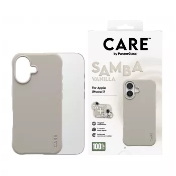 Θήκη PanzerGlass CARE by μοντέρνα θήκη Samba Vanilla με MagSafe iPhone 17