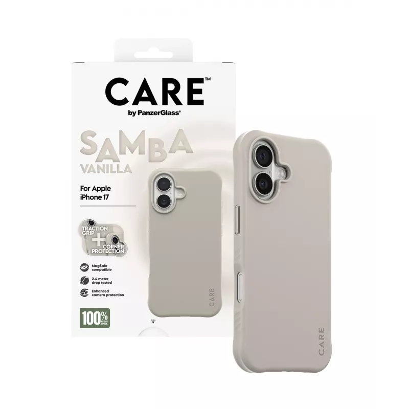 Θήκη PanzerGlass CARE by μοντέρνα θήκη Samba Vanilla με MagSafe iPhone 17