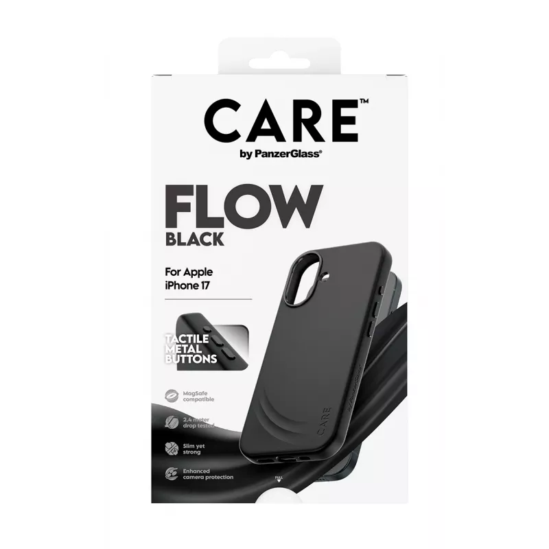 Θήκη προστασίας PanzerGlass CARE Feature FLOW Case Μαύρη με MagSafe για iPhone 17