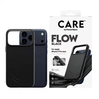 Θήκη προστασίας PanzerGlass CARE by Feature FLOW για iPhone 17 Pro Max, θήκη, μαύρη, συμβατή με MagSafe