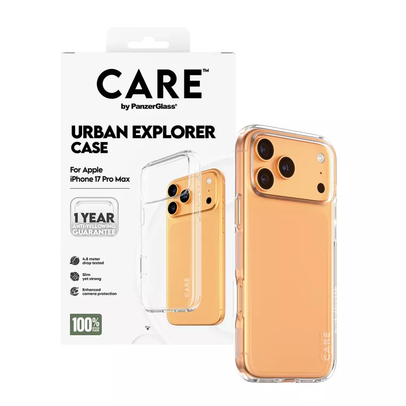 Θήκη προστασίας PanzerGlass CARE Urban Explorer Transparent για iPhone 17 Pro Max