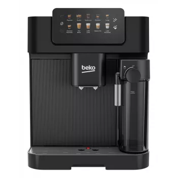 Beko CEG7304B CaffeExperto Αυτόματη μηχανή καφέ με ακροφύσιο ατμού, μηχανή εσπρέσο, 2 l, κόκκοι καφέ, Ενσωματωμένος μύλος, 1350 W, Μαύρο, Ασημί