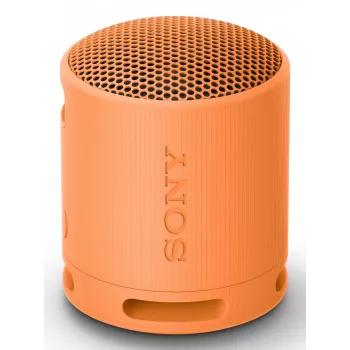 Sony SRS-XB100 - Φορητό ασύρματο ηχείο Bluetooth, ανθεκτικό IP67 αδιάβροχο και αντισκονικό, μπαταρία 16 ωρών, Eco, εξωτερικού χώρου και ταξιδιού σε πορτοκαλί
