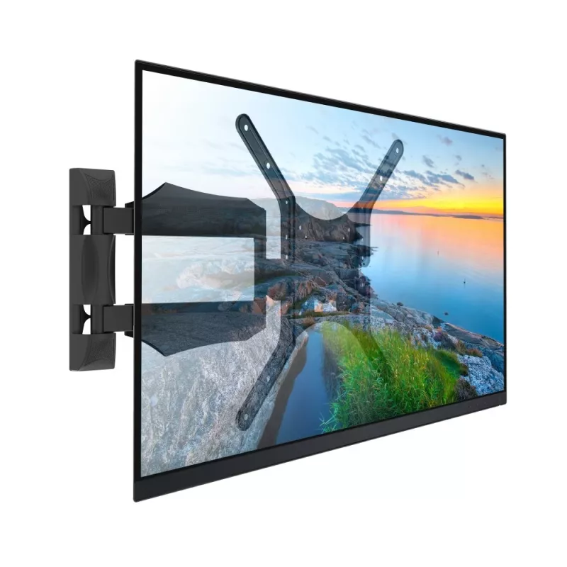 Techly ICA-PLB 271M επιτοίχια βάση τηλεόρασης 25-52 ιντσών, περιστρεφόμενη και με κλίση, λεπτή, 40 kg, μαύρη