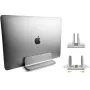 Techly ICA-TBL 010 κάθετη βάση laptop αλουμινίου έως 17 ιντσών, ρυθμιζόμενο πλάτος