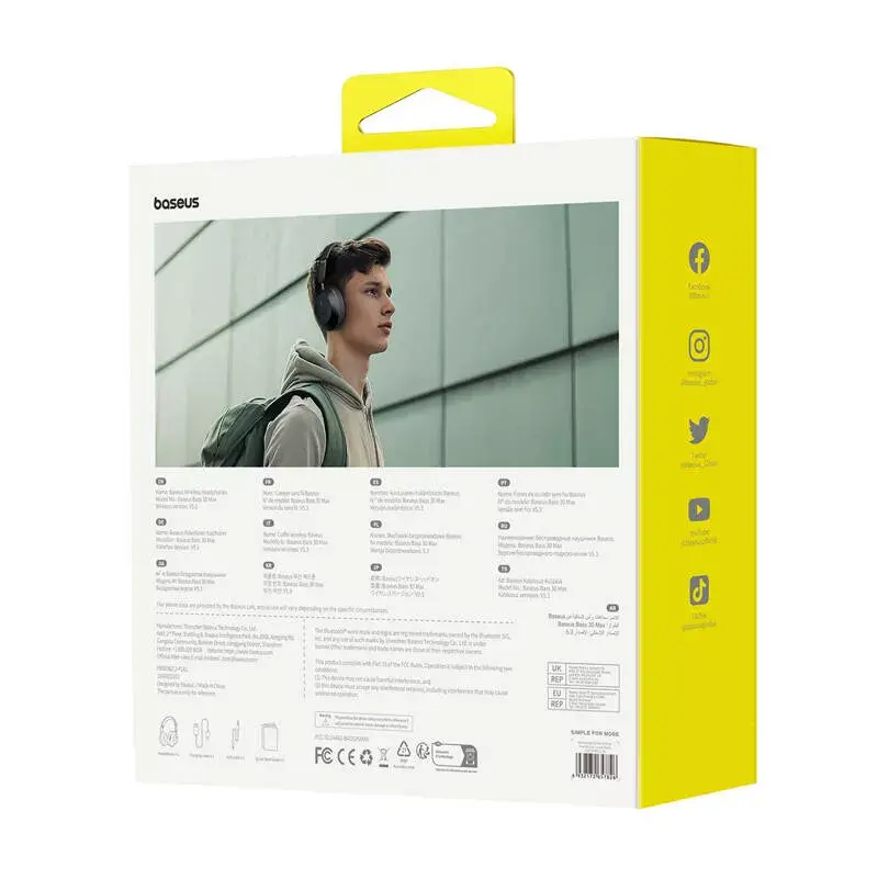 Ακουστικά Baseus Bass 30 Max Wireless