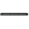 Intellinet Patch Panel, Cat6, FTP, 24-Port, 1U, θωρακισμένο, 90° Top-Entry LSA-Leisten, Μαύρο