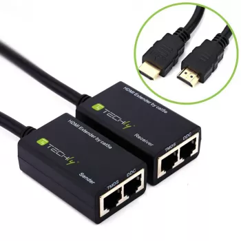 Techly Ενισχυτής HDMI Cat 5e / 6 Συμπαγής 30m IDATA EXT-E30D