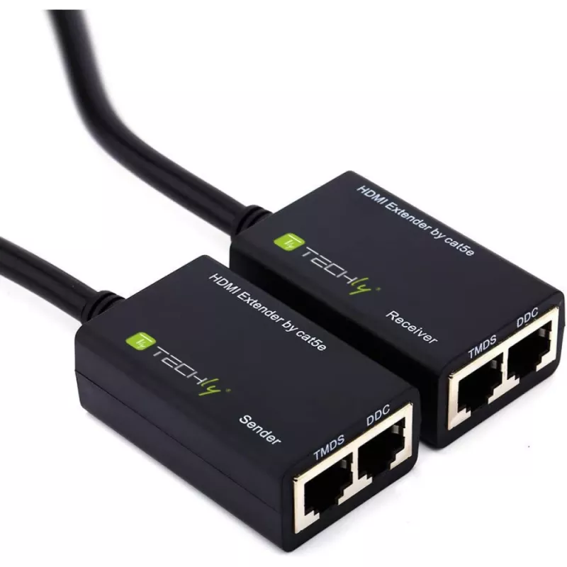 Techly Ενισχυτής HDMI Cat 5e / 6 Συμπαγής 30m IDATA EXT-E30D