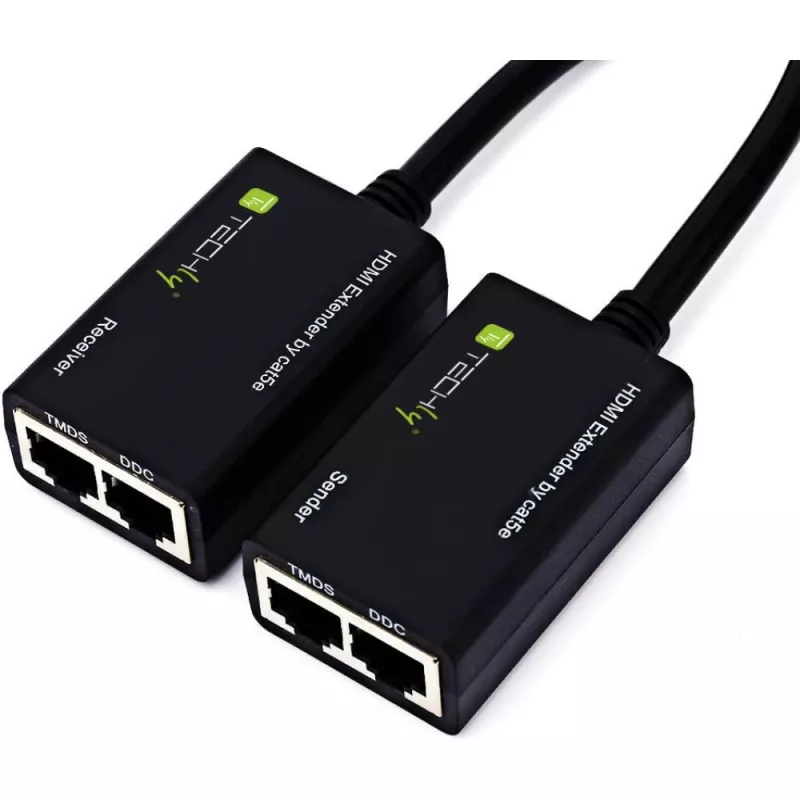 Techly Ενισχυτής HDMI Cat 5e / 6 Συμπαγής 30m IDATA EXT-E30D