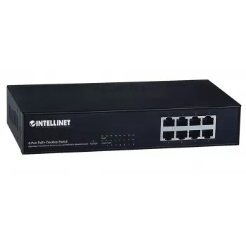 Switch, Intellinet 8-Port Fast Ethernet PoE+ Switch, 8 x θύρες PoE, 1,6 Gbit/s