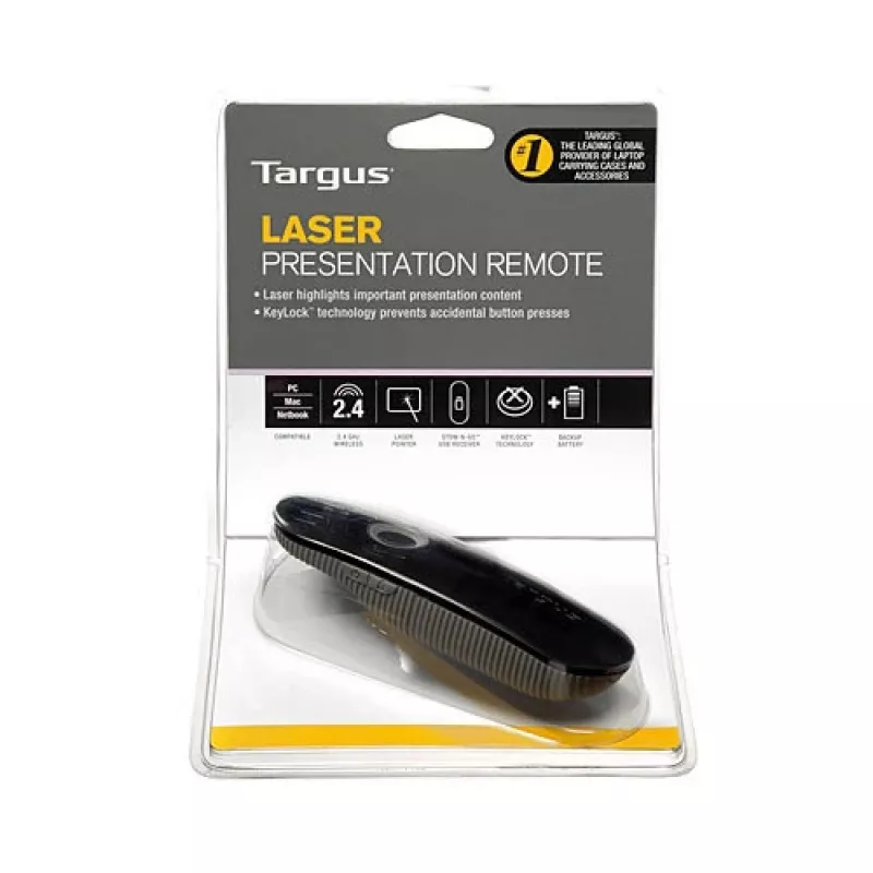 Ασύρματος Presenter Targus AMP13EU, 2,4 GHz, εμβέλεια 15 m, Μαύρο/Γκρι