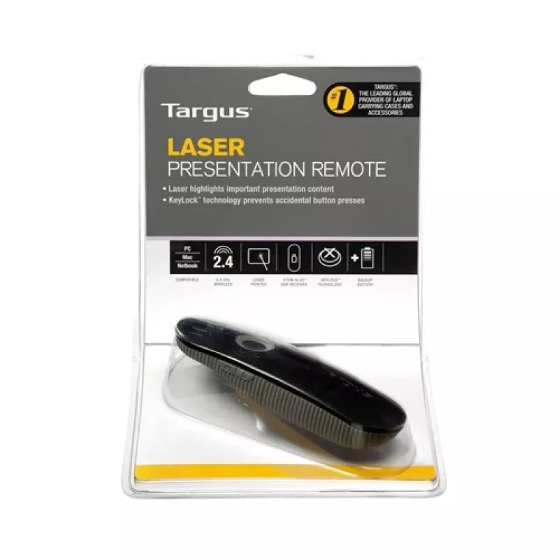 Ασύρματος Presenter Targus AMP13EU, 2,4 GHz, εμβέλεια 15 m, Μαύρο/Γκρι