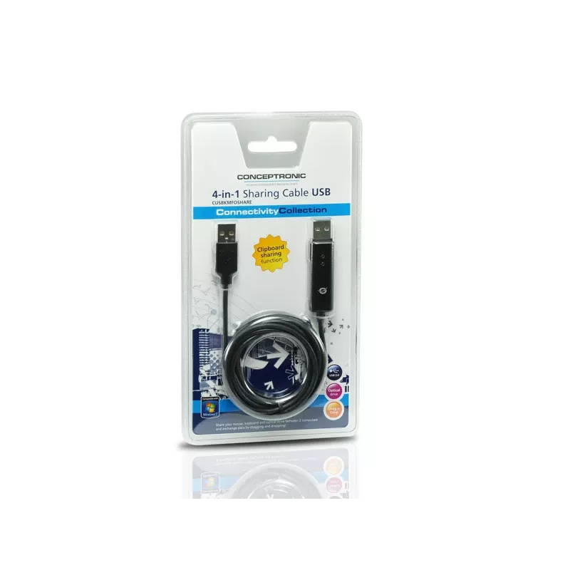 Conceptronic Καλώδιο KVM USB 2.0 1,8 m Μαύρο