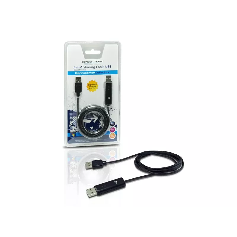 Conceptronic Καλώδιο KVM USB 2.0 1,8 m Μαύρο