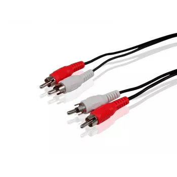 Conceptronic Καλώδιο ήχου RCA, RCA, βύσμα αρσενικό, RCA, βύσμα αρσενικό, 5 m, Μαύρο