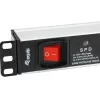 Equip 333309 Πολύπριζο 1,8 m 7 έξοδοι AC Εσωτερικού χώρου Μαύρο, Λευκό