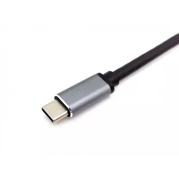 Equip 133482 πολυλειτουργικός προσαρμογέας USB-C 7 σε 1, USB 3.2 Gen 1, HDMI 4K 30 Hz, 3x USB 3.0, SD/microSD, USB-C PD 100 W, αλουμίνιο