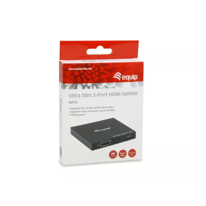 Equip 332715 Διαχωριστής βίντεο HDMI 2x HDMI