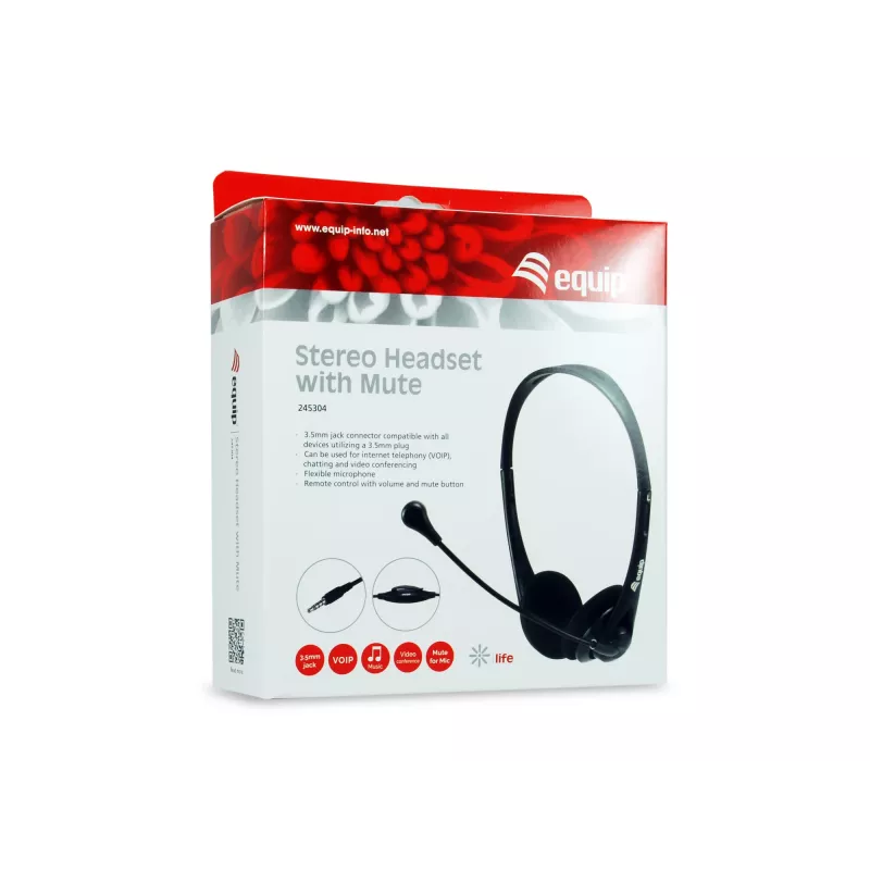 Equip Στερεοφωνικό headset με σίγαση